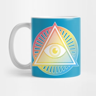 All-Seeing Illuminati Eye Symbol Mug